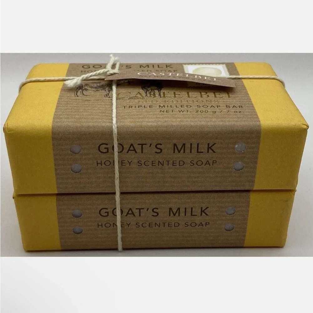 (2) Castelbel Honey Scented Goat's Milk Triple Milled Soap Bars Lot Of 2 Bars - Picture 1 of 6